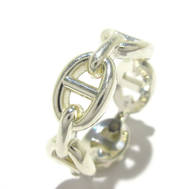 Hermes Ring 51 Chaine D'ancre Silver