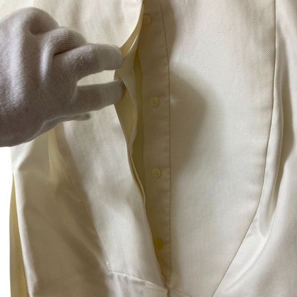 Good Quality Balenciaga Sleeveless Flared Long Shirt Dress 36 White Women Used