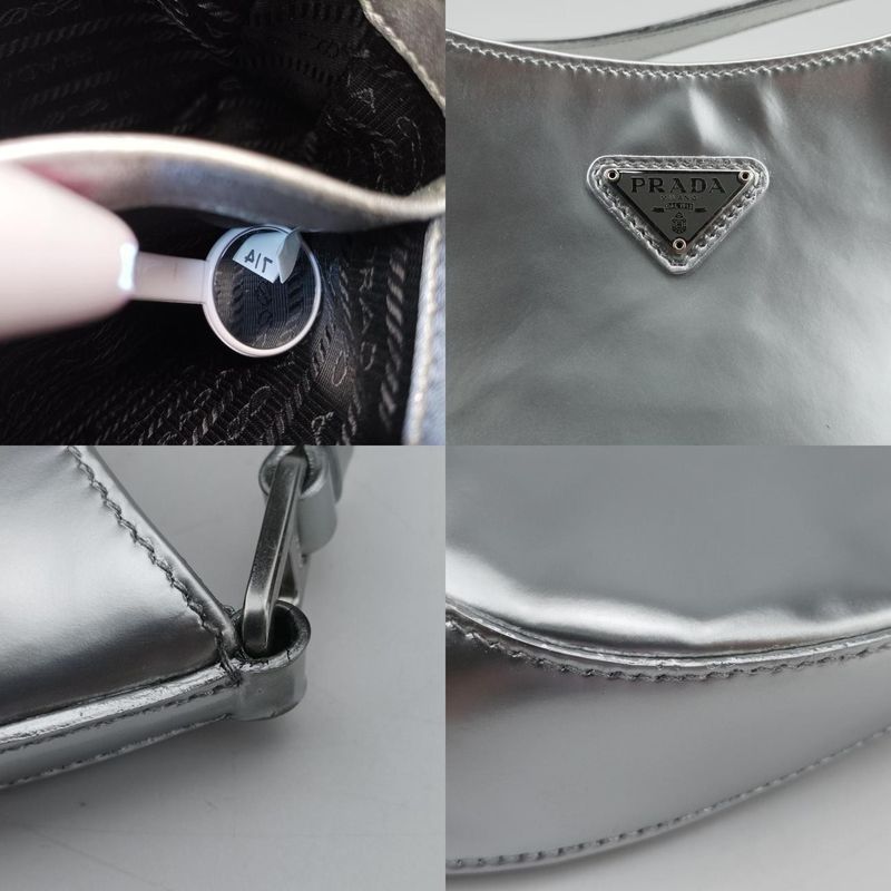 Pradacles O Silver Brushed Leather 7/4