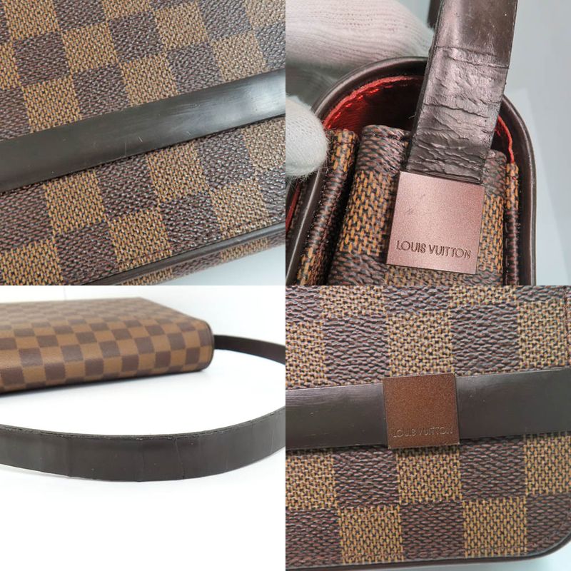 Louis Vuitton Tribeca Carre N51161 Damier Ebene One Shoulder Bag Brown