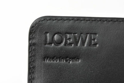Loewe Wallet Unisex Loewe Long Wallet Anagram Calfskin Black