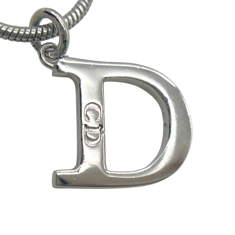Christian DIOR Necklace Snake Chain Silver
