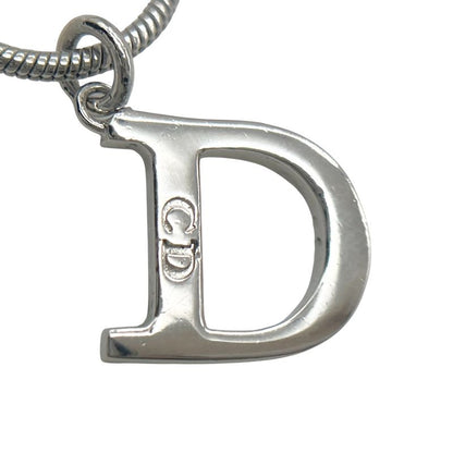 Christian DIOR Necklace Snake Chain Silver
