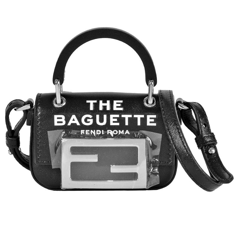 Fendi Marc Jacobs MARC Jacobs Nano Bucket Handbag 2WAY Leather 7as136 Black