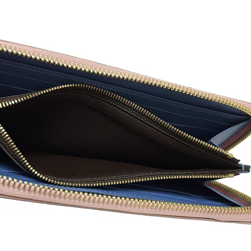 Louis Vuitton Long Wallet Monogram Portefeuille Cles Mance M63896 Rose Ballerine