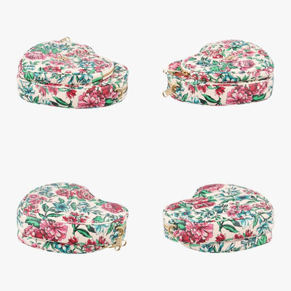 Guccigg Marmont Flower Print Heart Multicolor Leather 740355 E040806078