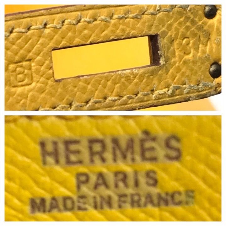 Hermes Birkin 30 Courchevel Hand Bag Yellow