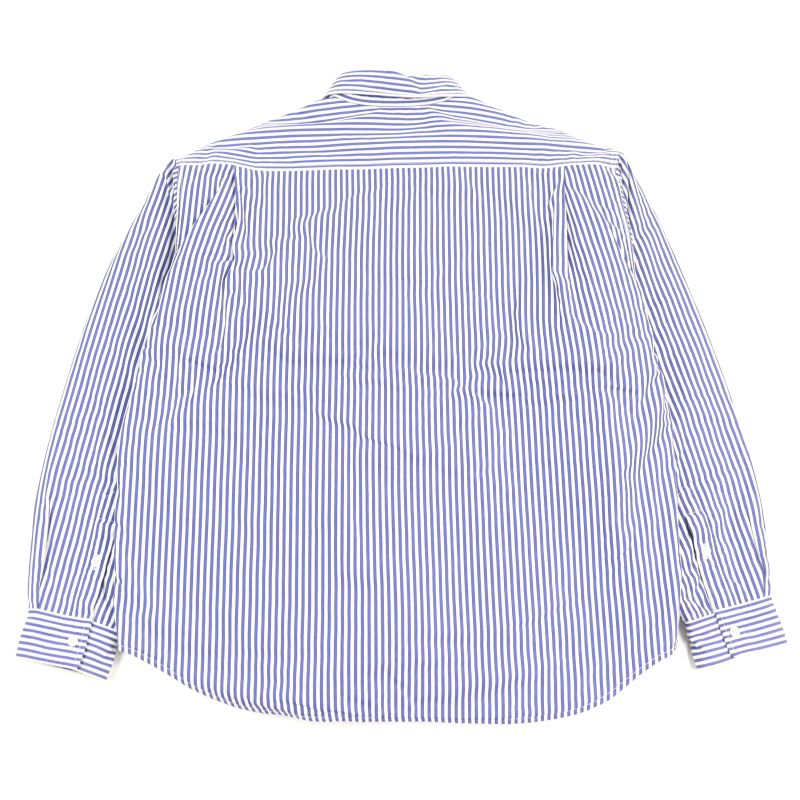 Balenciaga 21SS 642339 100% Cotton Oversized Padded Flannel Striped Long Sleeve