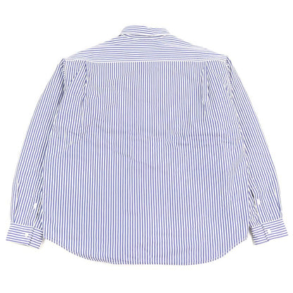 Balenciaga 21SS 642339 100% Cotton Oversized Padded Flannel Striped Long Sleeve