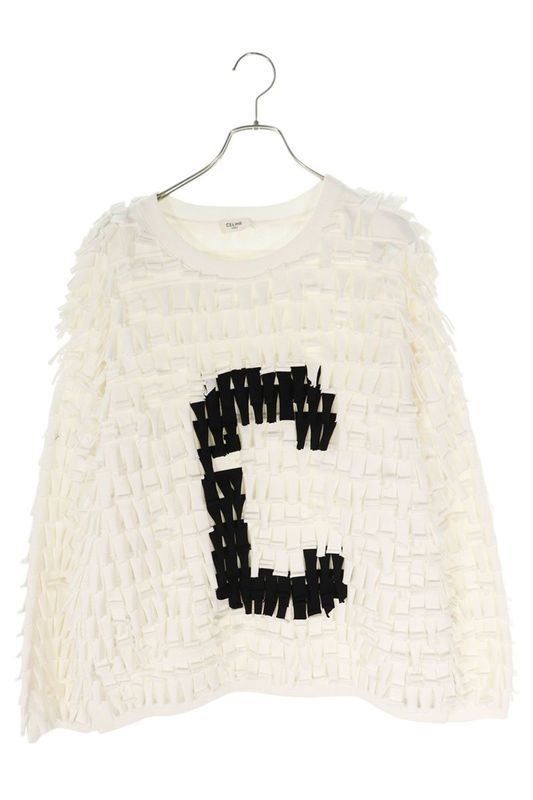 Celine 22AW 2y912670q Initial Fringe Sweatshirt Men's L