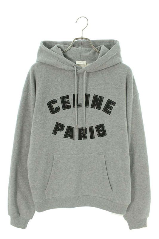 Celine 2y88g670q Loose Hoodie With Logo Print Men's M