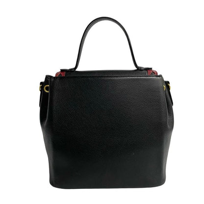 Yves Saint Laurent Vintage Logo Hardware Cutout Leather