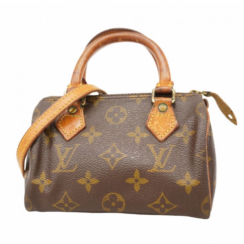 Louis Vuitton Handbag Monogram Mini Speedy M41534 Brown Ladies