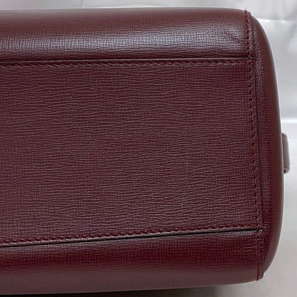 Cartier Shoulder Bag Bordeaux Must Excellent Condition Leather Preowned