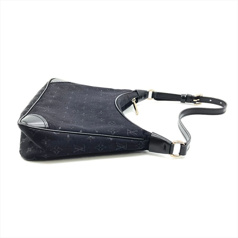 Louis Vuitton Little Boulogne Noir Black Shoulder Bag Monogram Satin M92142