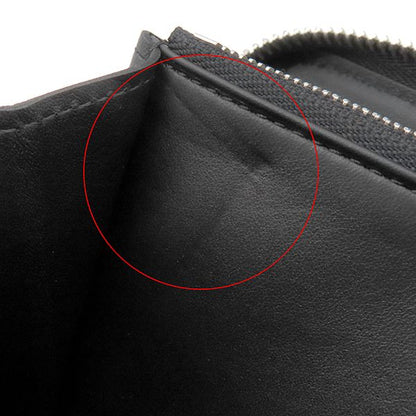 Louis Vuitton Long Wallet Zippy Wallet Monogram Mahina Noir Black Silver