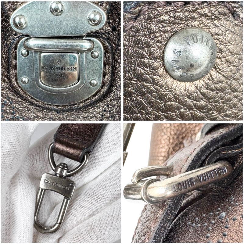 Louis Vuitton Shoulder Bag Tote Bag Bronze Gold Mahina L Perforated Leather