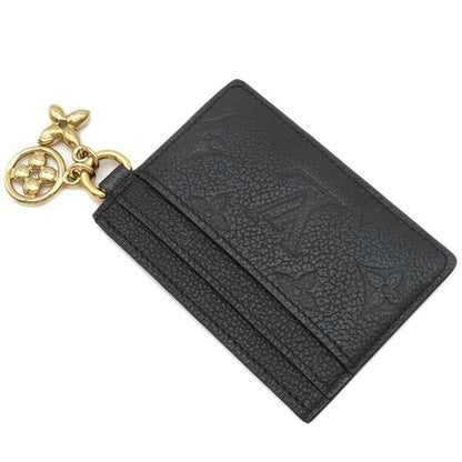 Louis Vuitton Card Case Porte Carte LV Charm Monogram Empreinte Black Gold