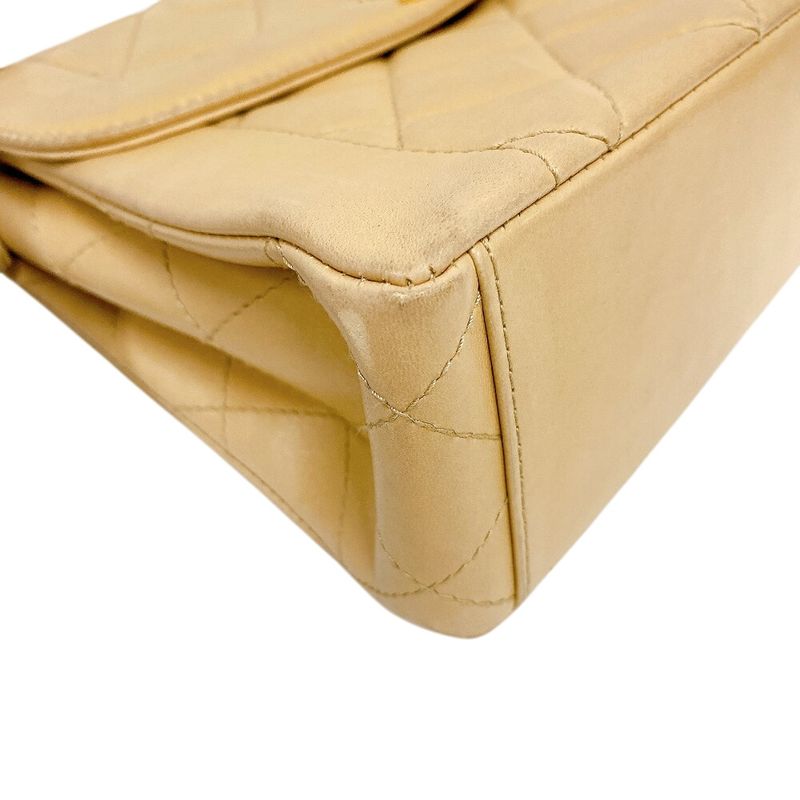 Chanel Diana Flap Turnlock 5th Matelasse Handbag Bag Cabasn Brand Beige Women