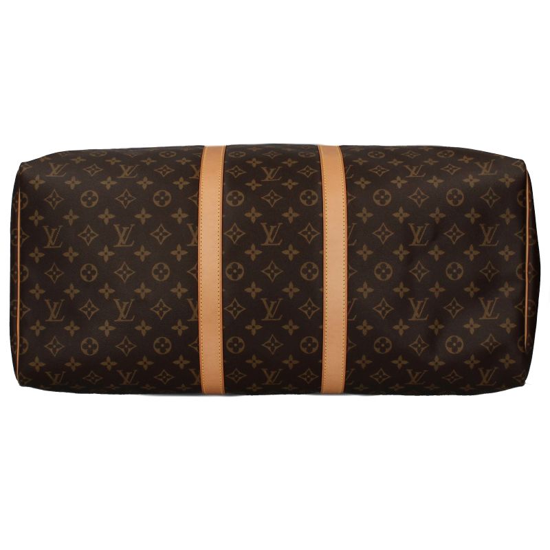 Louis Vuitton Keepall 55 M41424 Monogram Women's Boston Bag Brown Excellent