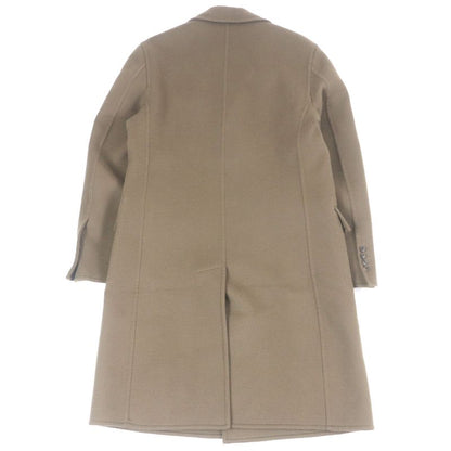 Hermes 19AW 100% Cashmere Long Coat Chester Coat Brown 48 With Hangers Made In