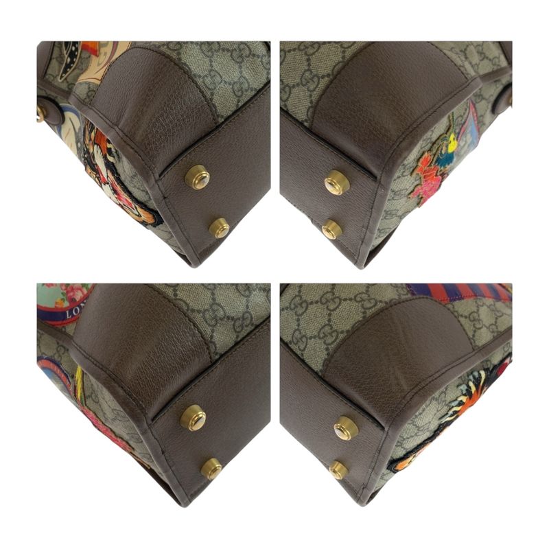 Gucci Sherry Line Courier Beige Brown Multicolor 459311 Shoulder Bag Handbag