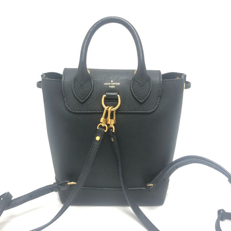 Louis Vuitton Backpack Sac Lock Me M54573 Leather Black