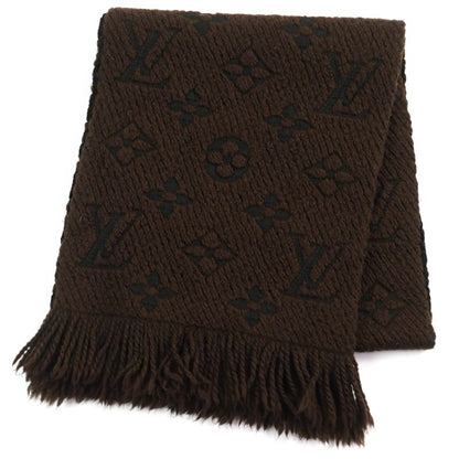 Louis Vuitton 413287 Echarpe Logomania Silk-blend Monogram Fringed