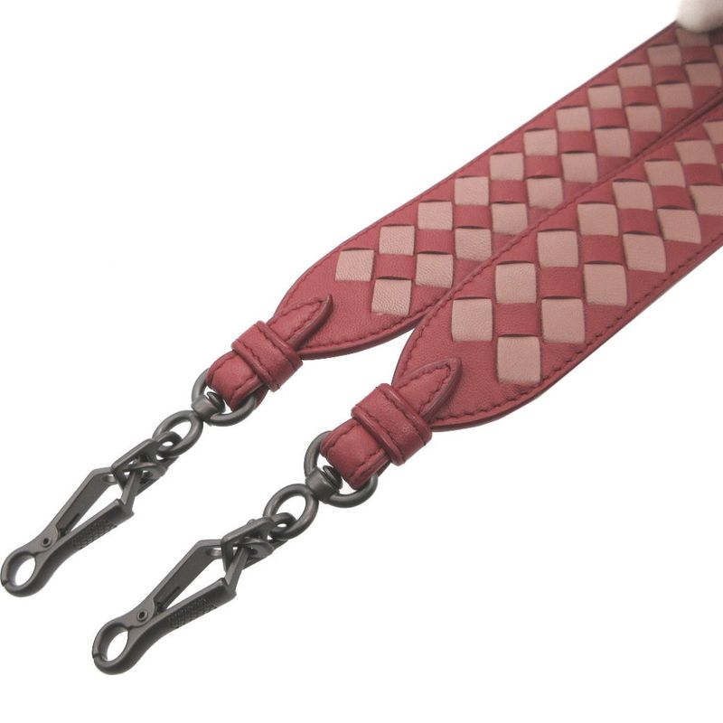 Bottega Veneta 563992 Intrecciato Leather Red Shoulder Strap 1062 Bottega Veneta