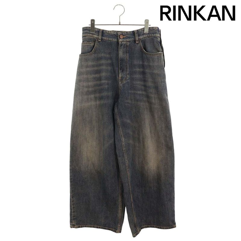 Balenciaga 750035 Apron Skirt Denim Pants Men's XS