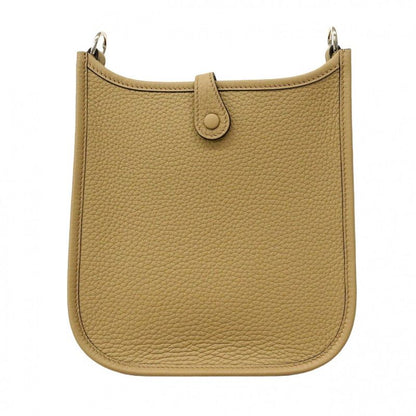 Hermes Shoulder Bag Evelyn TPM Taurillon Cles Mance Beige Marfa Silver Hardware