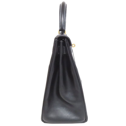 Hermes Kelly 28 Internal Stitching Gold Hardware Handbag Box Calf Women