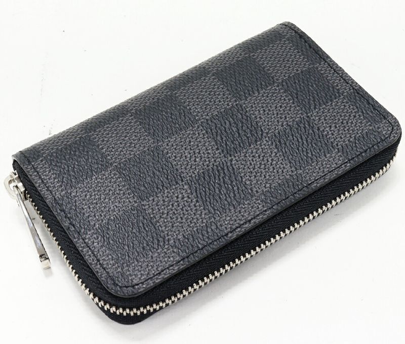 Louis Vuitton Coin Case Damier Graphite Zippy Coin Purse N63076