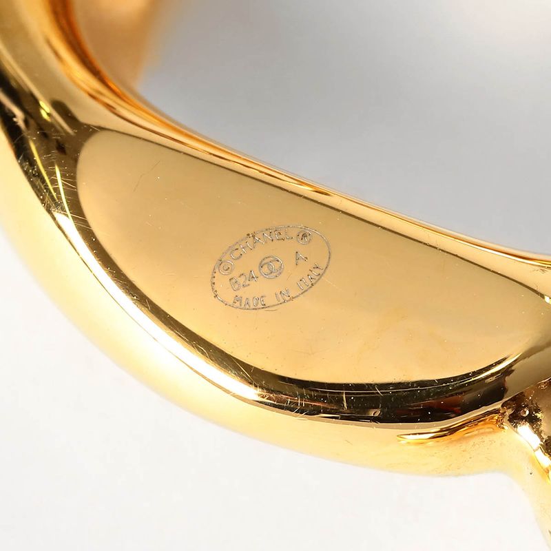 Chanel Earrings Faux Pearl Earrings Gold