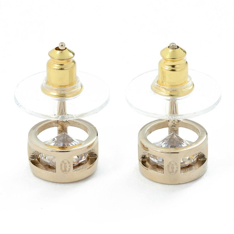 Chanel Earrings Round Earrings Gold