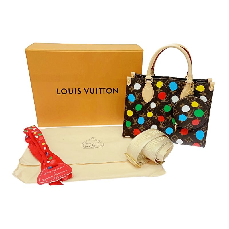 Louis Vuitton M46380 Monogram on-the-Go PM X Yayoi Kusama