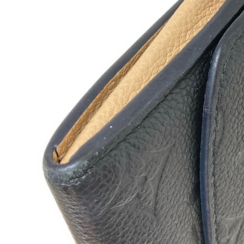 Louis Vuitton Monogram And Empreinte Portefeuille Emilie Long Wallet M62369