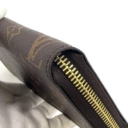 Louis Vuitton Zippy Wallet Monogram Fuchsia PVC Pink Purple And Brown Round