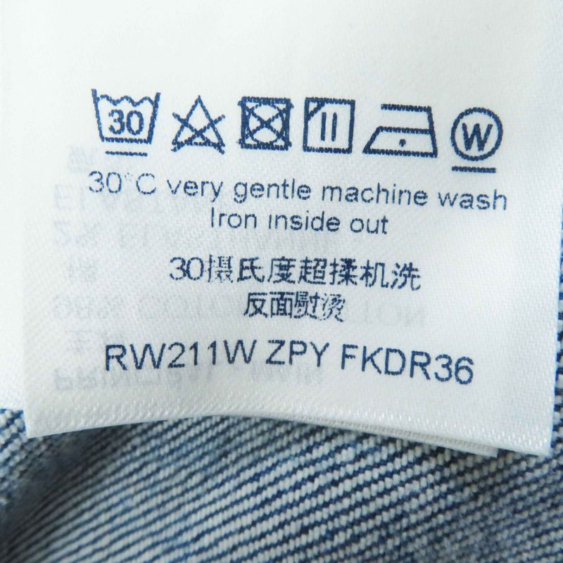 Louis Vuitton 21SS Giant Monogram Front Zip Sleeveless Denim Dress Indigo Blue