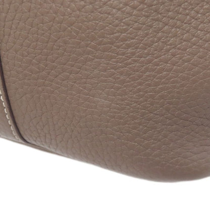 Hermes Picotin Lock MM Etope Silver Hardware Handbag Taurillon Women