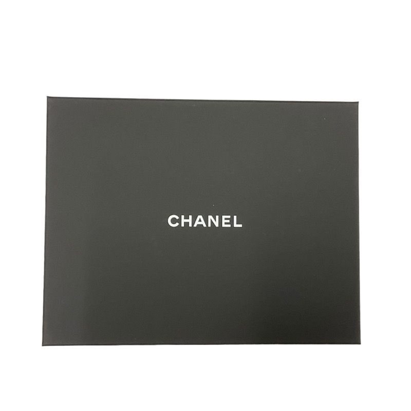 Chanel Card Case Card Holder Pass Case White Silver Coco Mark Charm Matelasse