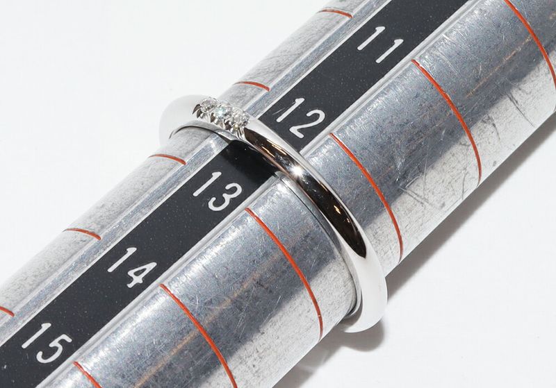 Tiffany & Co Ring Pt950 Diamond 3P (002ct) Forever Wedding Ring