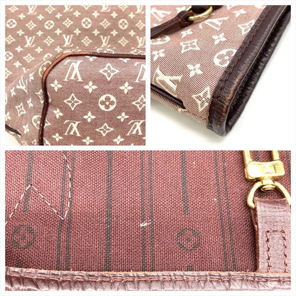 Louis Vuitton Idylle Neverfull MM Sepia Tote Monogram Idylle M40515 Bordeaux