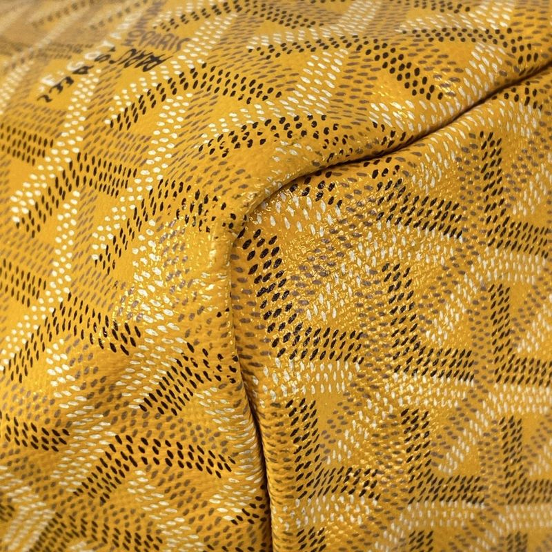 Goyard Saint Louis GM Yellow Leather Tote Bag