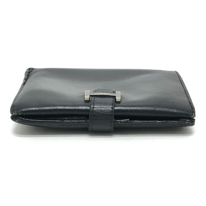 Hermes Bifold Wallet Bearn Compact Box Calf Black