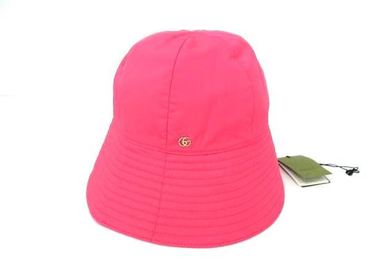 Gucci GG Marmont 100% Polyester Bucket Hat Size Indicated Women's Pink Bj7695