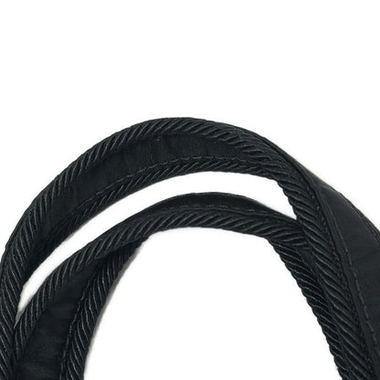 Prada Handbag Logo Jacquard Black Ribbon