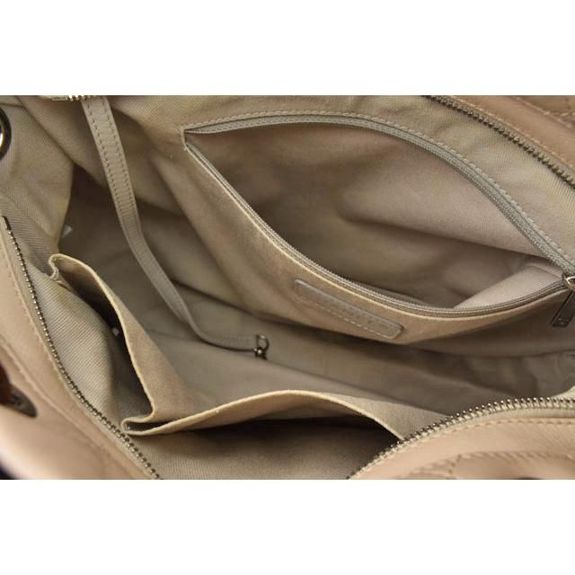 Chanel Tote Shoulder Bag 2-way Coco Mark Beige Brown