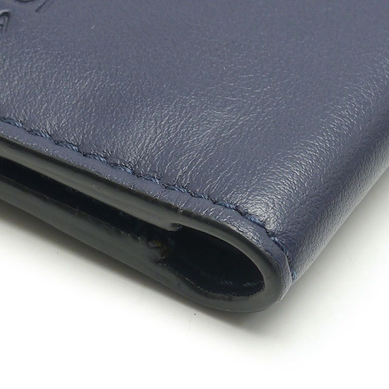 Fendi Monster Bug's Eye Card Case Navy And White