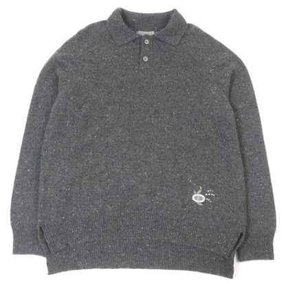 DIOR Homme 243m830at449 100% Cashmere Tinny Logo Patch Long Sleeves Sweater